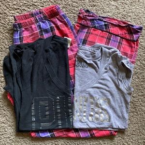 PINK Victoria’s Secret PJ Set + Extra PJ Shirt